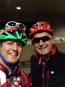 Bill and Brandon Halcott at the Copper Triangle